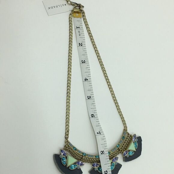 Silpada Posy Fringe Brass Crystal Necklace NWT - Picture 13 of 15